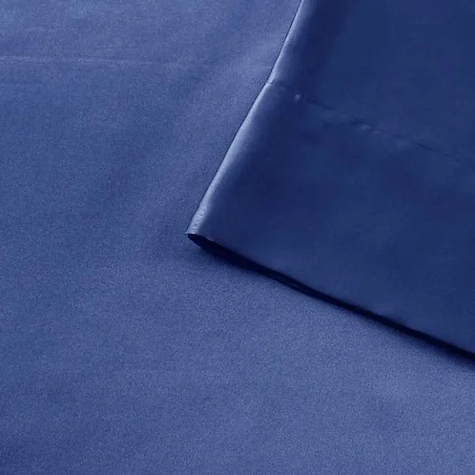 Kirklands Home Navy Satin King 2-pc. Pillow Case Set Blue