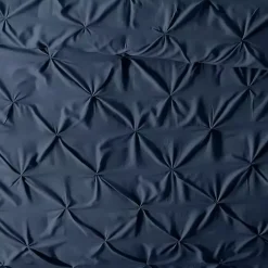 Hot Kirklands Home Navy Soft Pinched 3-Pc. Queen Duvet Cover Set Blue