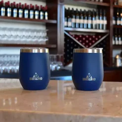 Discount Kirklands Home Navy Stainless Steel Wine Tumbler Blue
