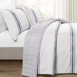 Sale Kirklands Home Navy Stripe 3-pc. Full/Queen Comforter Set