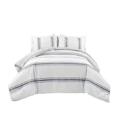 Sale Kirklands Home Navy Stripe 3-pc. Full/Queen Comforter Set