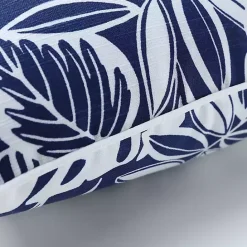 Online Kirklands Home Navy Tropical Foliage 2-pc. Outdoor Pillows Blue