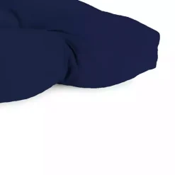 Outlet Kirklands Home Navy Tufted Canvas Outdoor Bench Cushion Blue