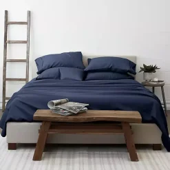 Clearance Kirklands Home Navy Ultra Soft 6-pc. California King Sheet Set Blue