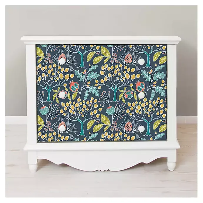 Discount Kirklands Home Navy Vintage Flora Peel & Stick Wallpaper