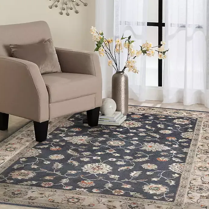 Hot Kirklands Home Navy Vintage Leni Area Rug, 5x7 Blue