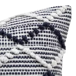New Kirklands Home Navy Waves Outdoor Pillow