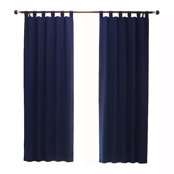 Clearance Kirklands Home Navy Weathermate Blackout Curtain Panel, 63 in. Blue
