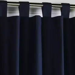 Clearance Kirklands Home Navy Weathermate Blackout Curtain Panel, 63 in. Blue