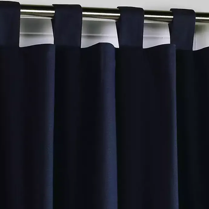 Clearance Kirklands Home Navy Weathermate Blackout Curtain Panel, 63 in. Blue