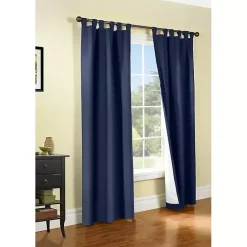 Best Kirklands Home Navy Weathermate Blackout Curtain Panel, 84 in. Blue