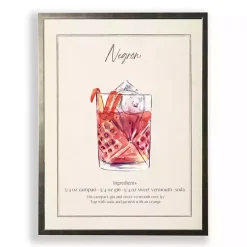 Hot Kirklands Home Negroni Framed Art Print Purple