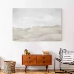 Clearance Kirklands Home Neutral Abstract Canvas Art Print, 48x32 in. Gray