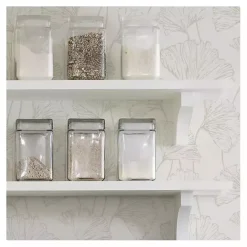 Hot Kirklands Home Neutral Botanical Peel and Stick Wallpaper
