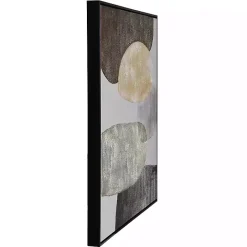Hot Kirklands Home Neutral Bubbles I Framed Canvas Art Print