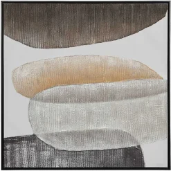 Sale Kirklands Home Neutral Bubbles II Framed Canvas Art Print