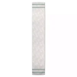 Outlet Kirklands Home Neutral Coral Stripe Table Runner, 72 in.