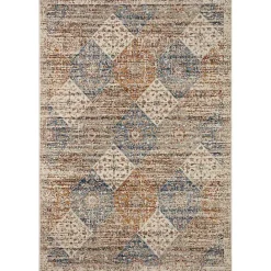 Hot Kirklands Home Neutral Diamond Patchwork Area Rug, 7x10