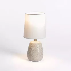 Hot Kirklands Home Neutral Giraffe Pattern Mini Table Lamp White