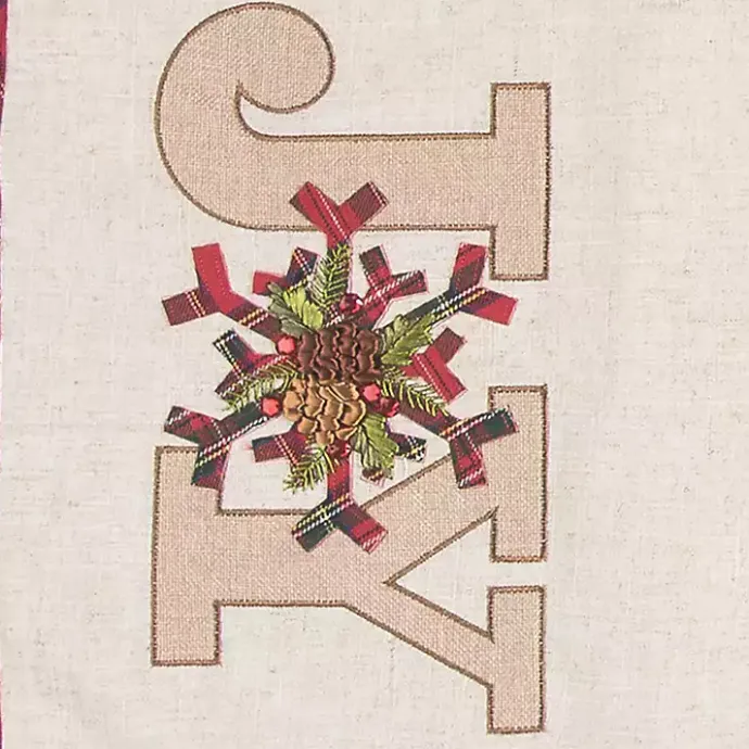 Discount Kirklands Home Neutral Joy Christmas Table Runner Tan