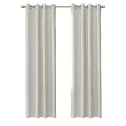 Discount Kirklands Home Neutral Light Filtering Curtain Panel, 84 in. Ivory