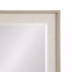 Clearance Kirklands Home Neutral Linen Beveled Wall Mirror