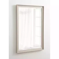Clearance Kirklands Home Neutral Linen Beveled Wall Mirror