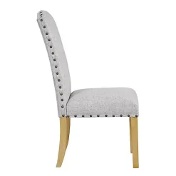 Clearance Kirklands Home Neutral Nailhead Parsons Dining Chairs, Set of 2 Multi