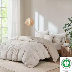 Best Kirklands Home Neutral Oversized 3-pc. King Duvet Cover Set Tan