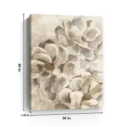 Clearance Kirklands Home Neutral Petals Canvas Art Print, 30x40 in.