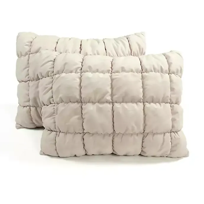 Best Kirklands Home Neutral Puff 3-pc. Full/Queen Comforter Set Tan