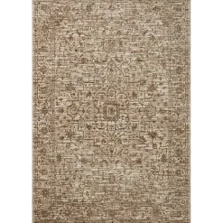 Kirklands Home Neutral Sorrento Medallion Area Rug, 6x9 Tan