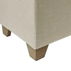 New Kirklands Home Neutral Split Seat Jackson Storage Bench Ivory