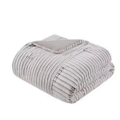 Outlet Kirklands Home Neutral Striped 5-pc. Full/Queen Comforter Set