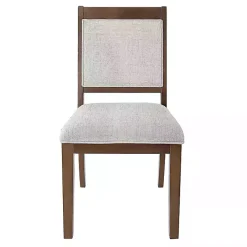 Discount Kirklands Home Neutral Upholstered Wood Frame Chairs, Set of 2 Multi