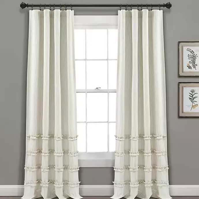 Discount Kirklands Home Neutral Vintage Stripe Curtain Panel Set, 84 in.