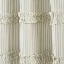 Discount Kirklands Home Neutral Vintage Stripe Curtain Panel Set, 84 in.