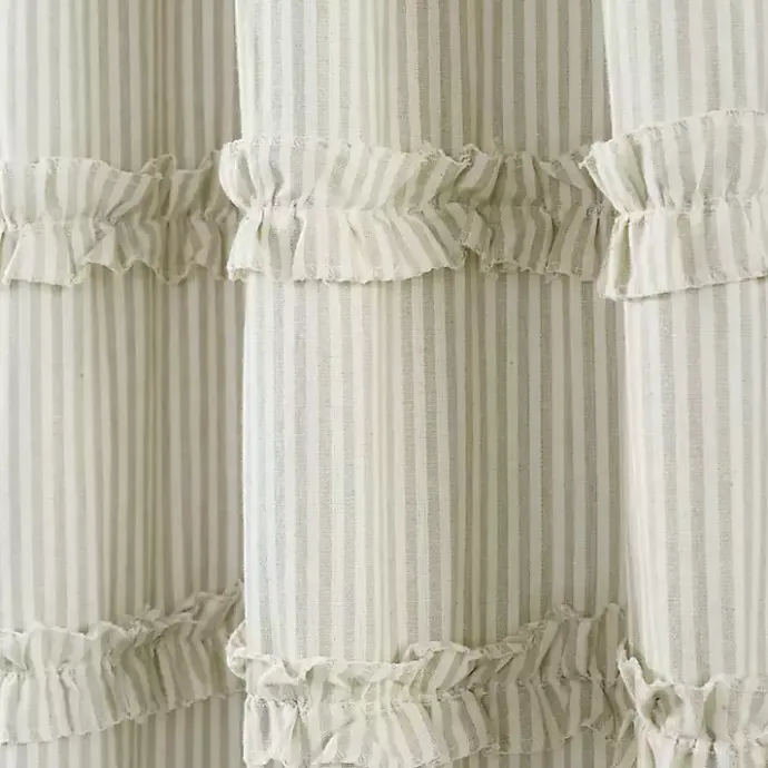 Discount Kirklands Home Neutral Vintage Stripe Curtain Panel Set, 84 in.