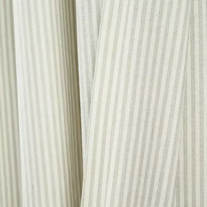 Discount Kirklands Home Neutral Vintage Stripe Curtain Panel Set, 84 in.