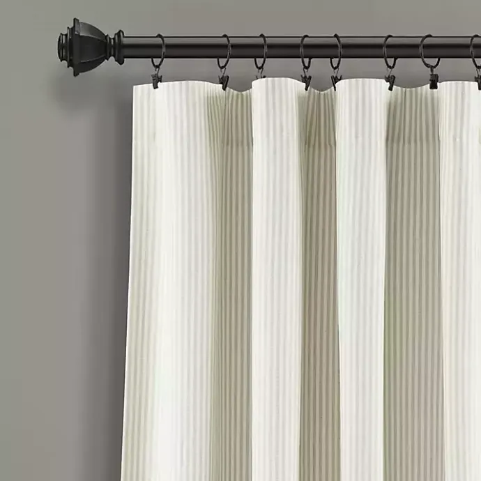 Discount Kirklands Home Neutral Vintage Stripe Curtain Panel Set, 95 in.
