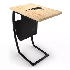 Best Kirklands Home New England Patriots Wood C-Table Tan