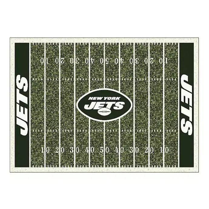 Hot Kirklands Home New York Jets Home Field Area Rug, 6x8 Green