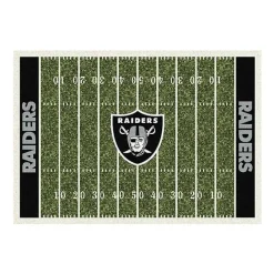 New Kirklands Home NFL Las Vegas Raiders Home Field Area Rug, 6x8