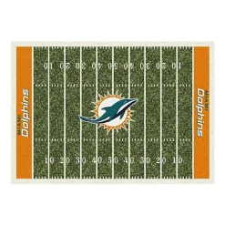 Hot Kirklands Home NFL Miami Dolphins Home Field Area Rug, 6x8