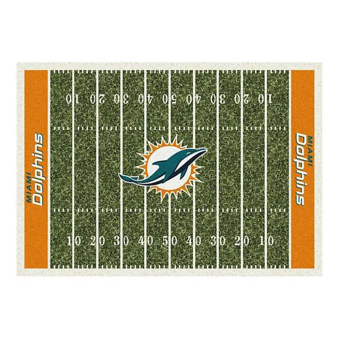 Hot Kirklands Home NFL Miami Dolphins Home Field Area Rug, 6x8
