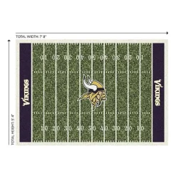 Clearance Kirklands Home NFL Minnesota Vikings Home Field Area Rug, 6x8