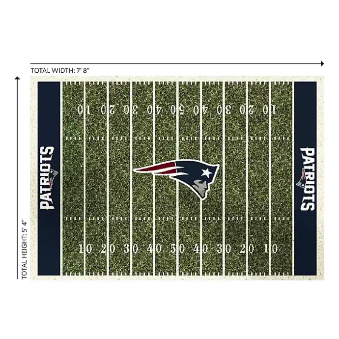 Hot Kirklands Home NFL New England Patriots Home Field Area Rug, 6x8
