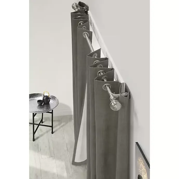 Hot Kirklands Home Nickel Blackout Extendable Curtain Rod, 72 in.