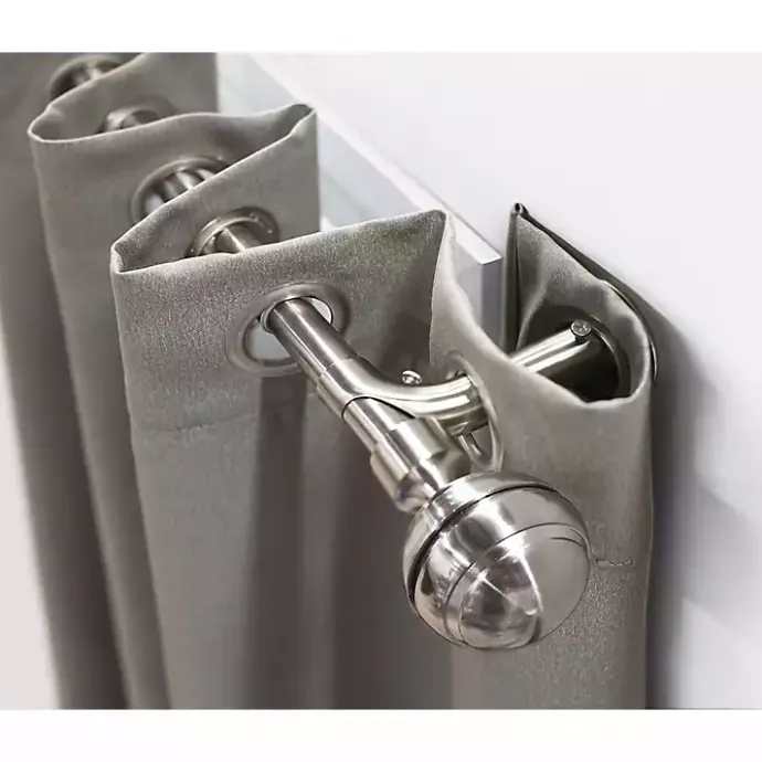 Hot Kirklands Home Nickel Blackout Extendable Curtain Rod, 72 in.