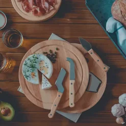 Outlet Kirklands Home North Carolina Tar Heels Cheese Board and Tool Set Tan